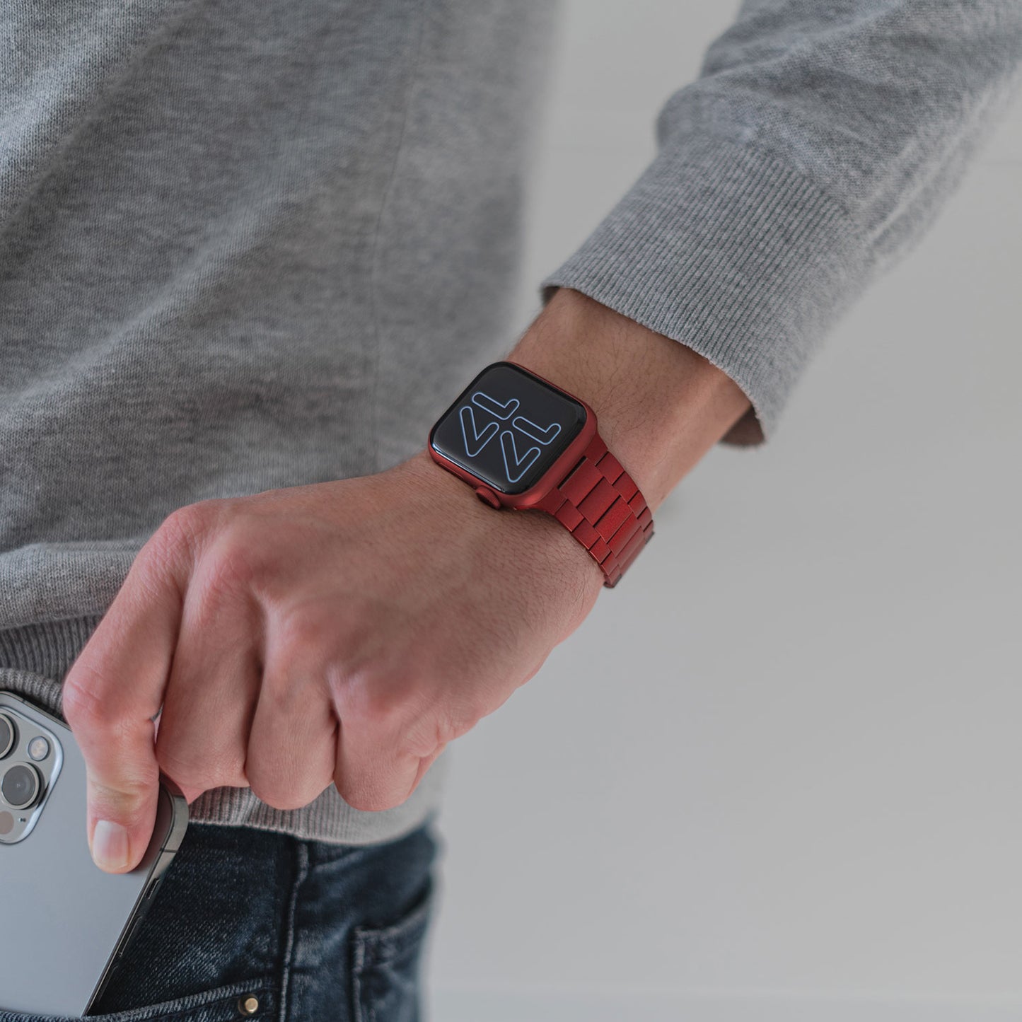 Apple Watch Edelstahl Gliederarmband SLIM EDITION
