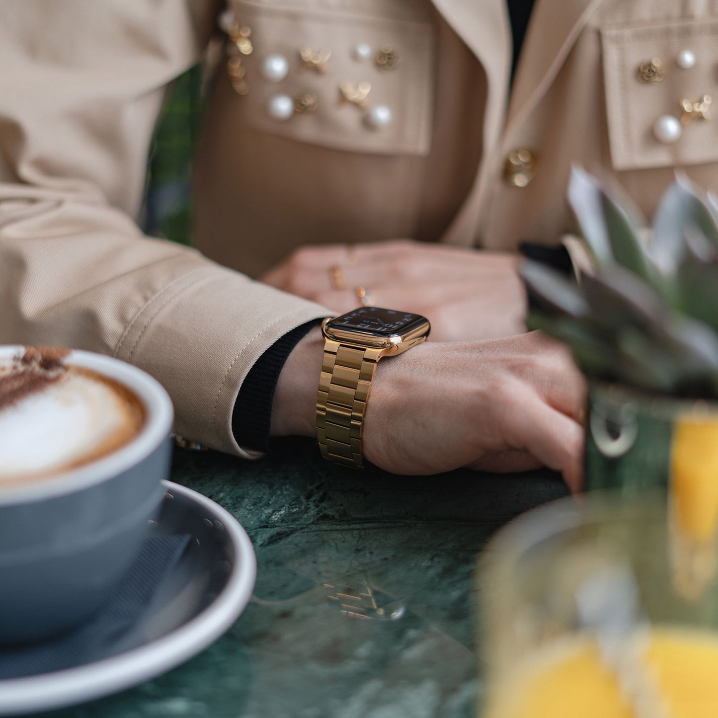 Apple Watch Edelstahl Gliederarmband SLIM EDITION