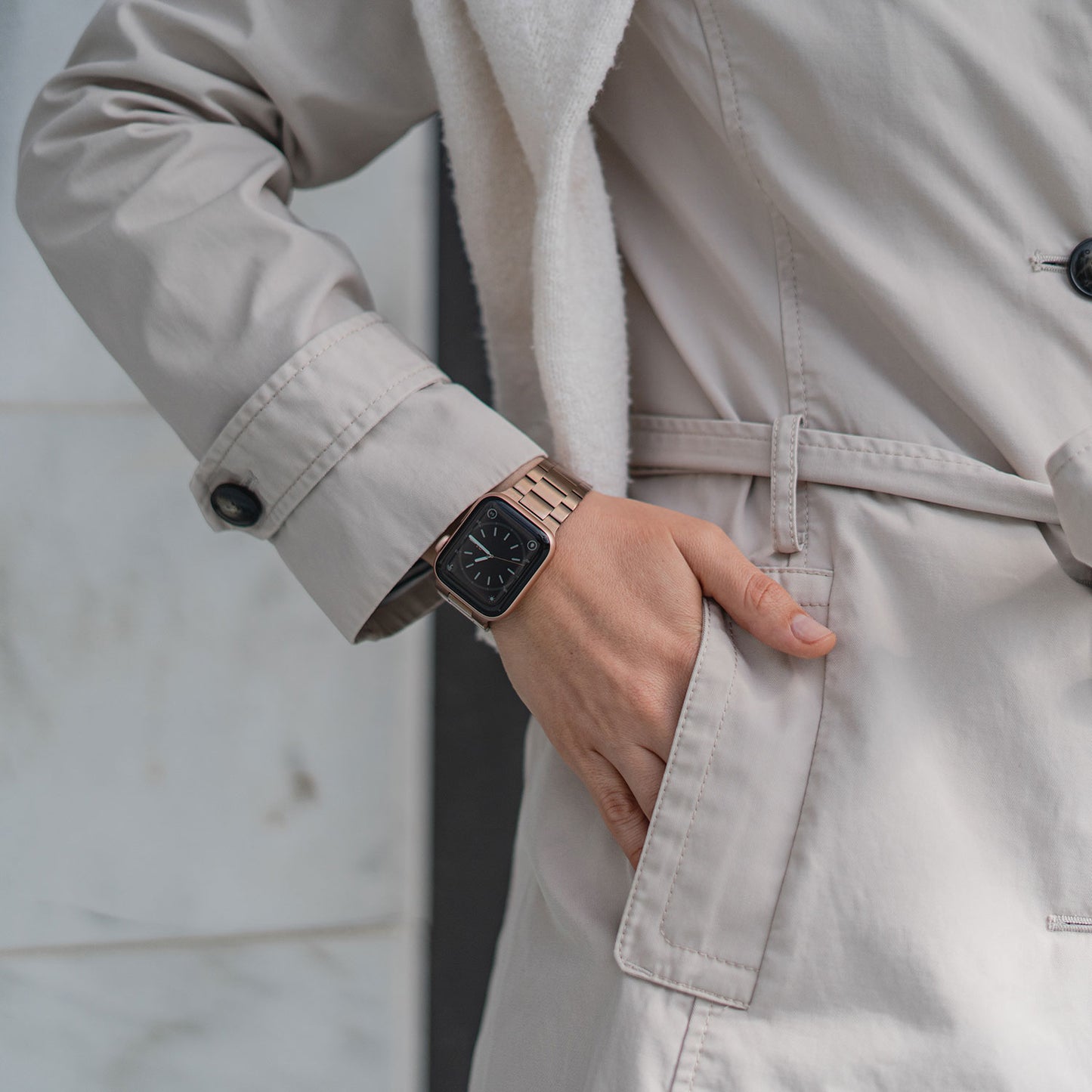Apple Watch Edelstahl Gliederarmband SLIM EDITION