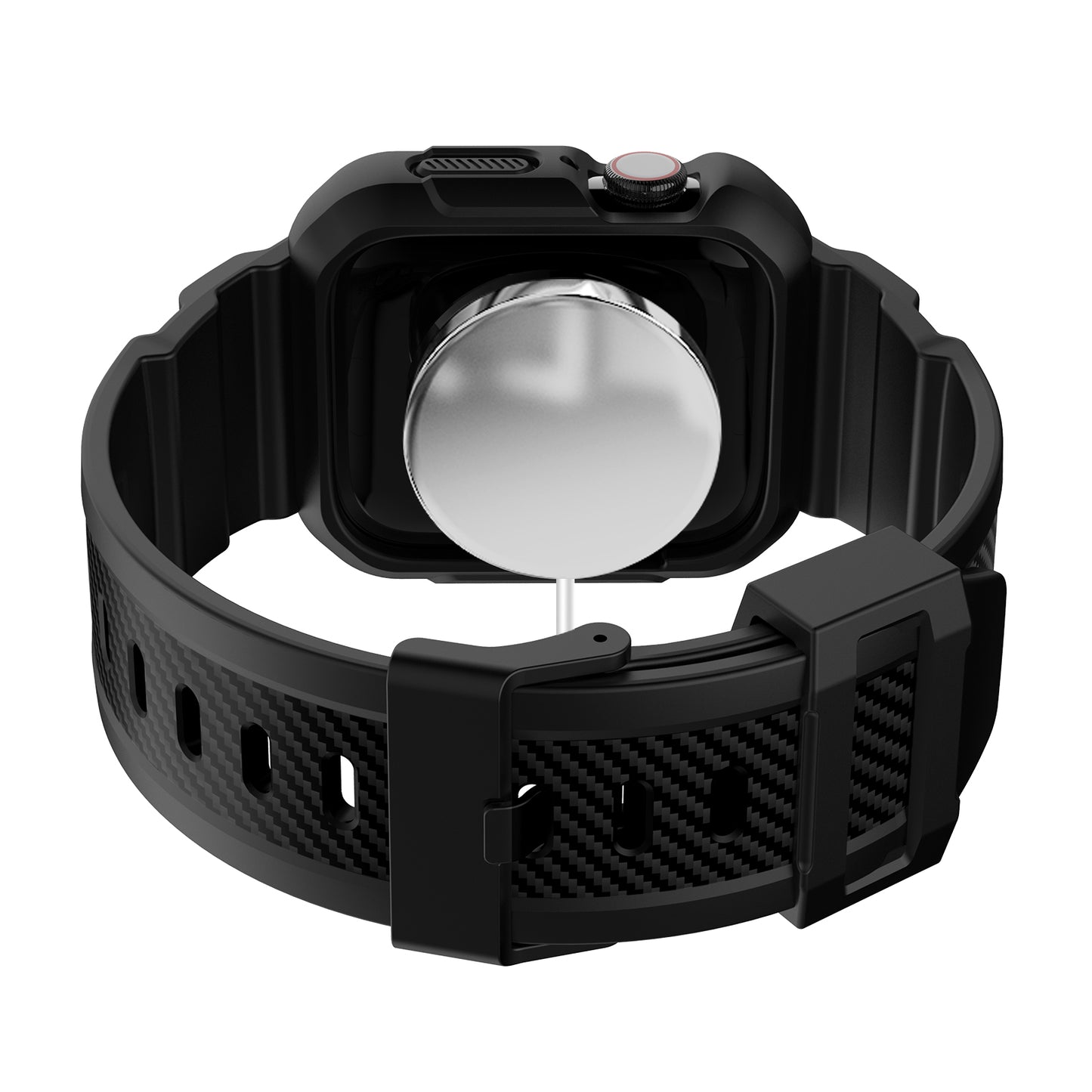 RUGGED CARBON Apple Watch Silikon Armband