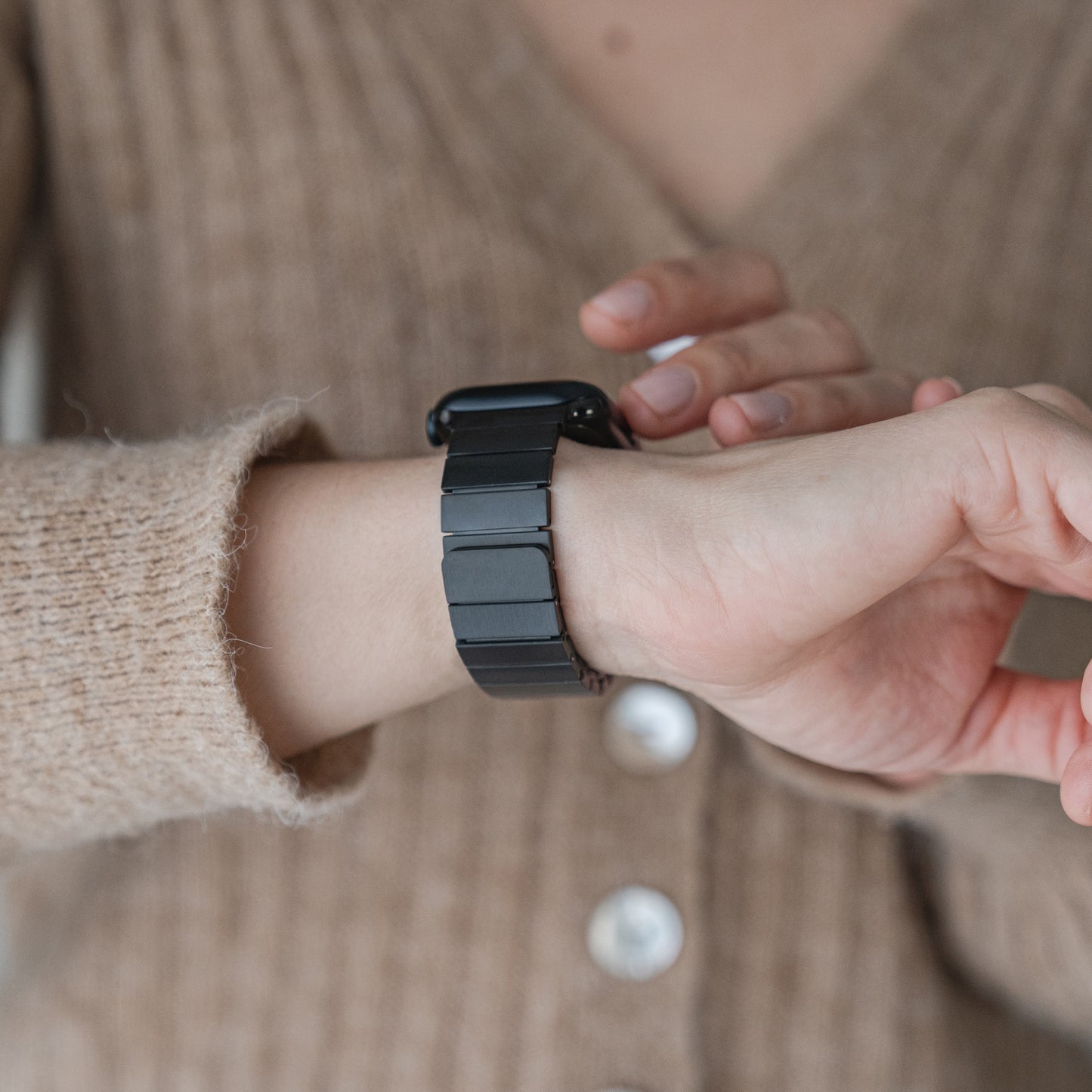 Aviato Apple Watch magnetisches Edelstahlarmband APOLLO