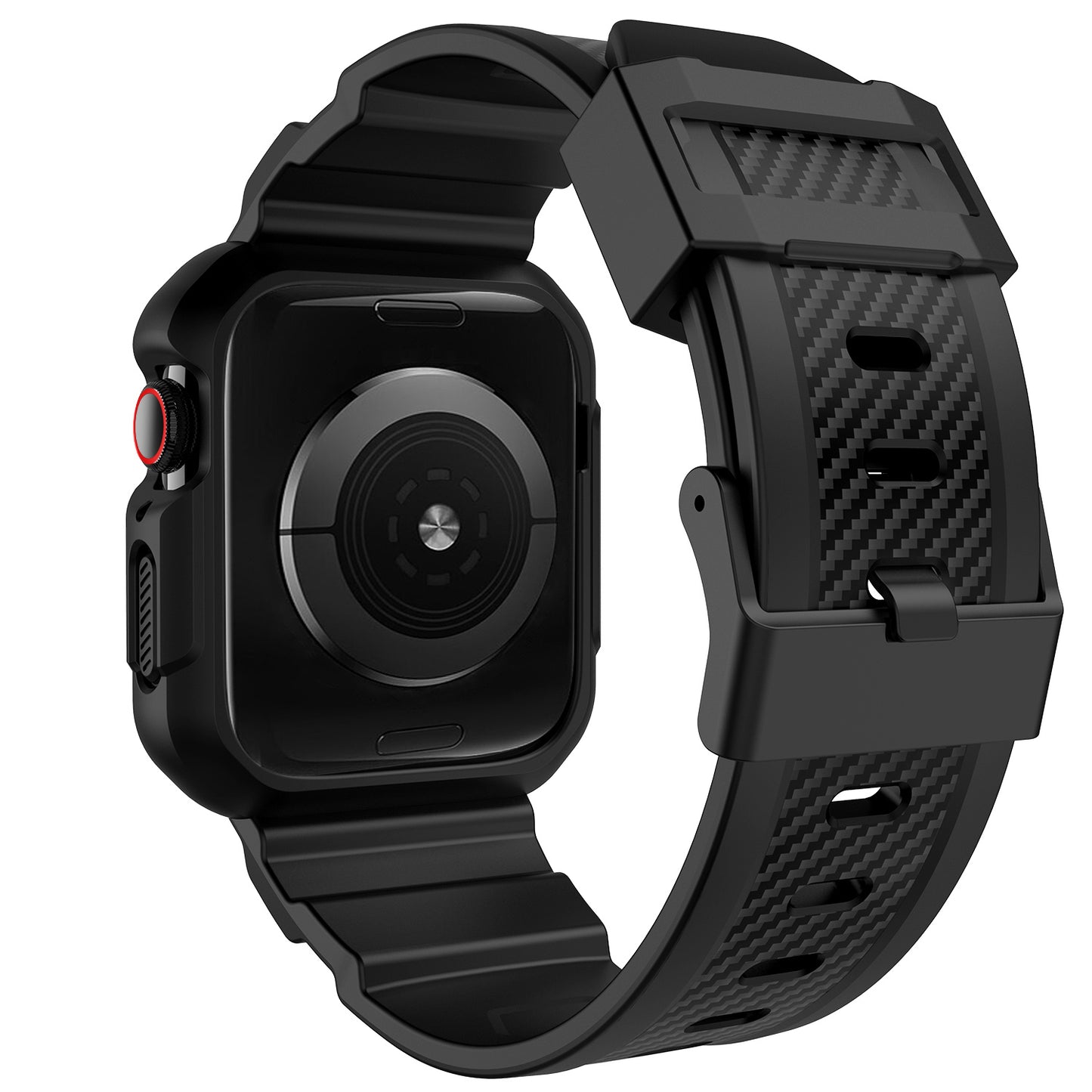 RUGGED CARBON Apple Watch Silikon Armband