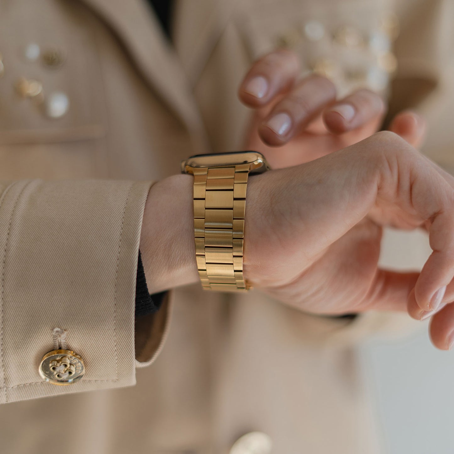 Apple Watch Edelstahl Gliederarmband SLIM EDITION