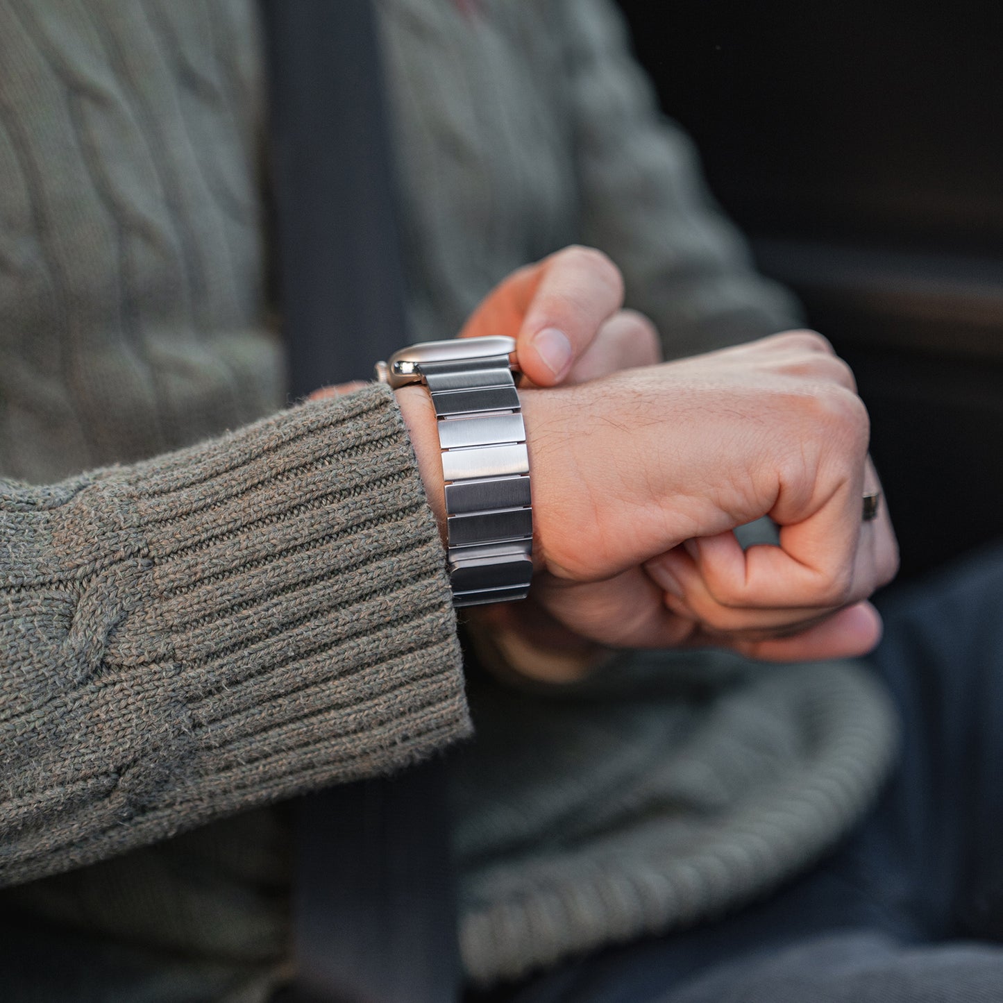 Aviato Apple Watch magnetisches Edelstahlarmband APOLLO