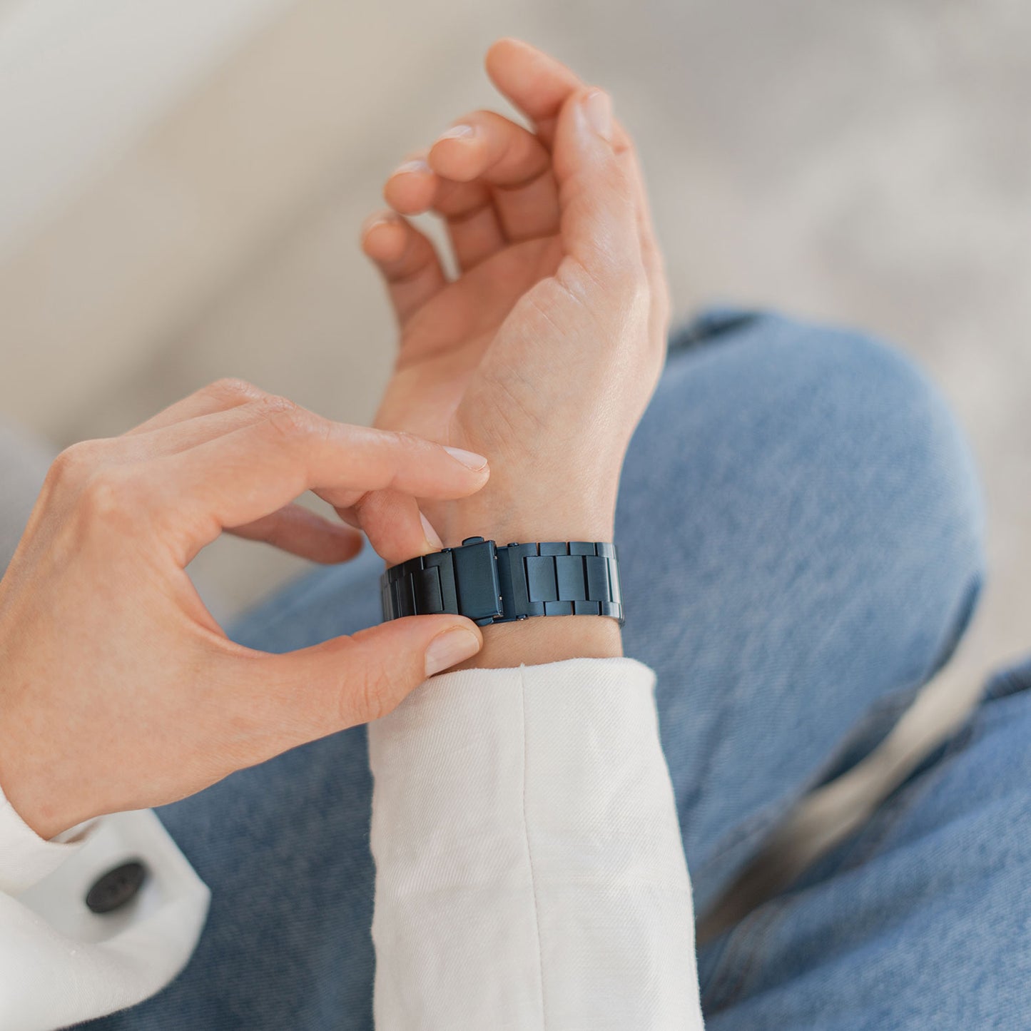 Apple Watch Edelstahl Gliederarmband SLIM EDITION