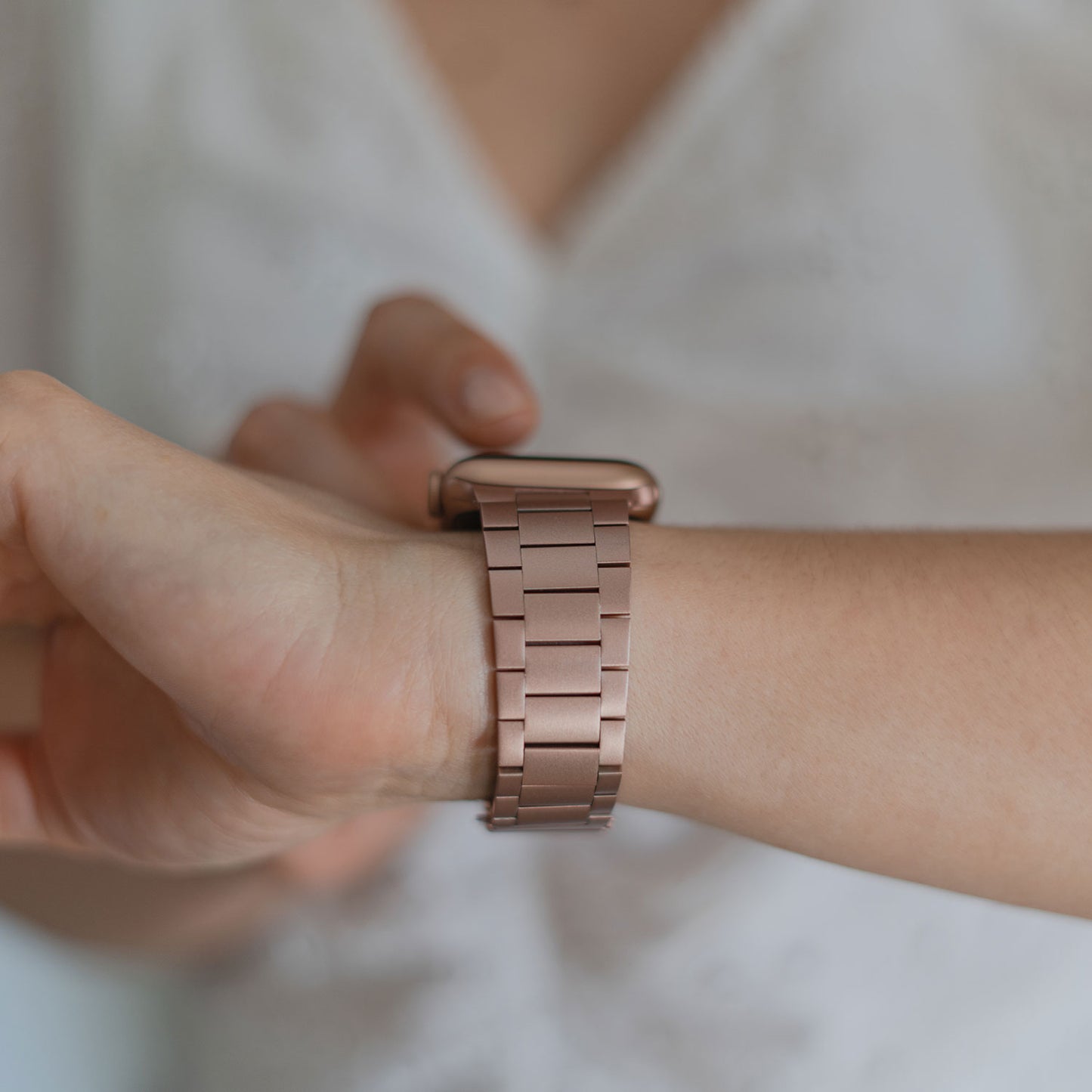 Apple Watch Edelstahl Gliederarmband SLIM EDITION