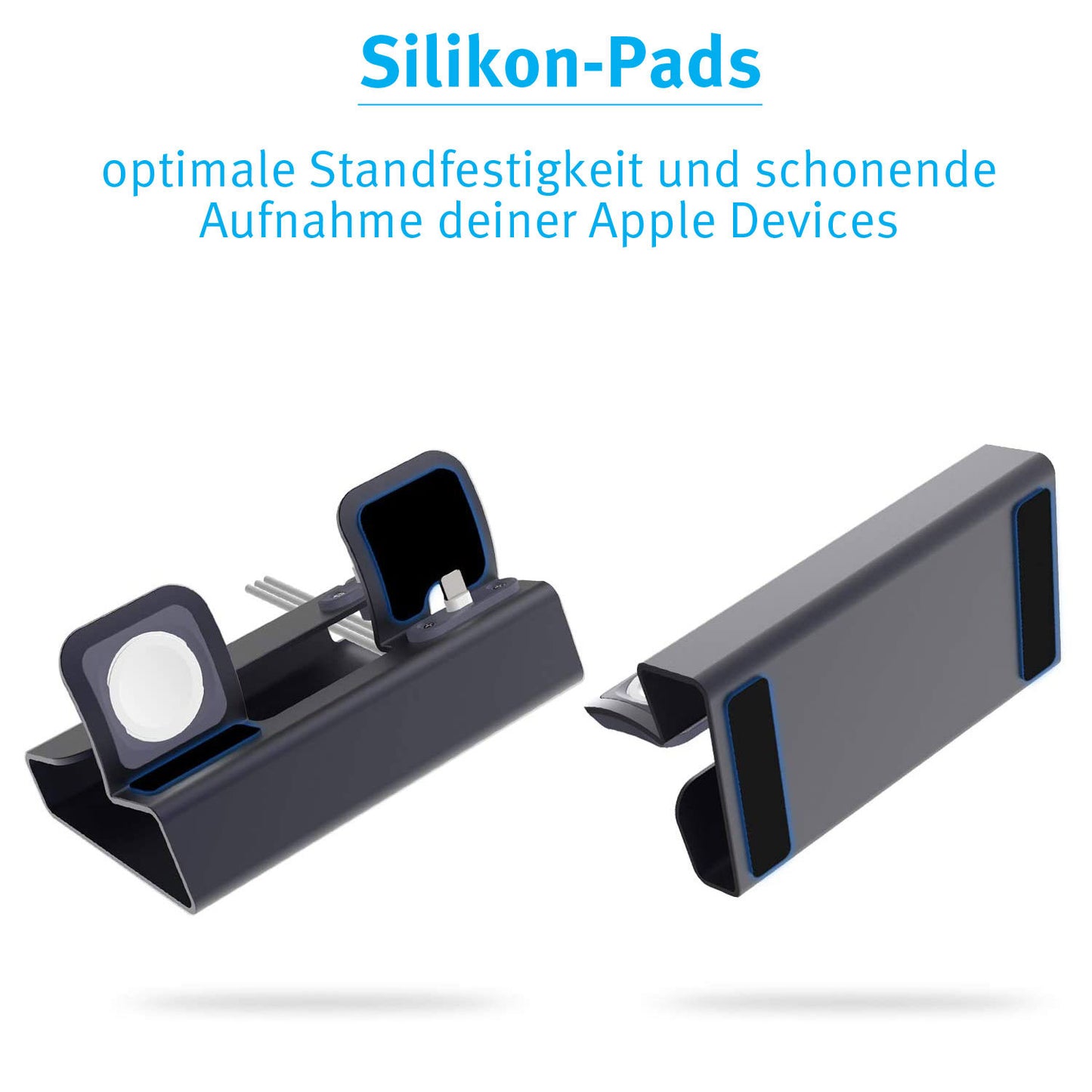 ArktisPRO Aluminium MULTIDOCK für iPhone, Apple Watch & AirPods