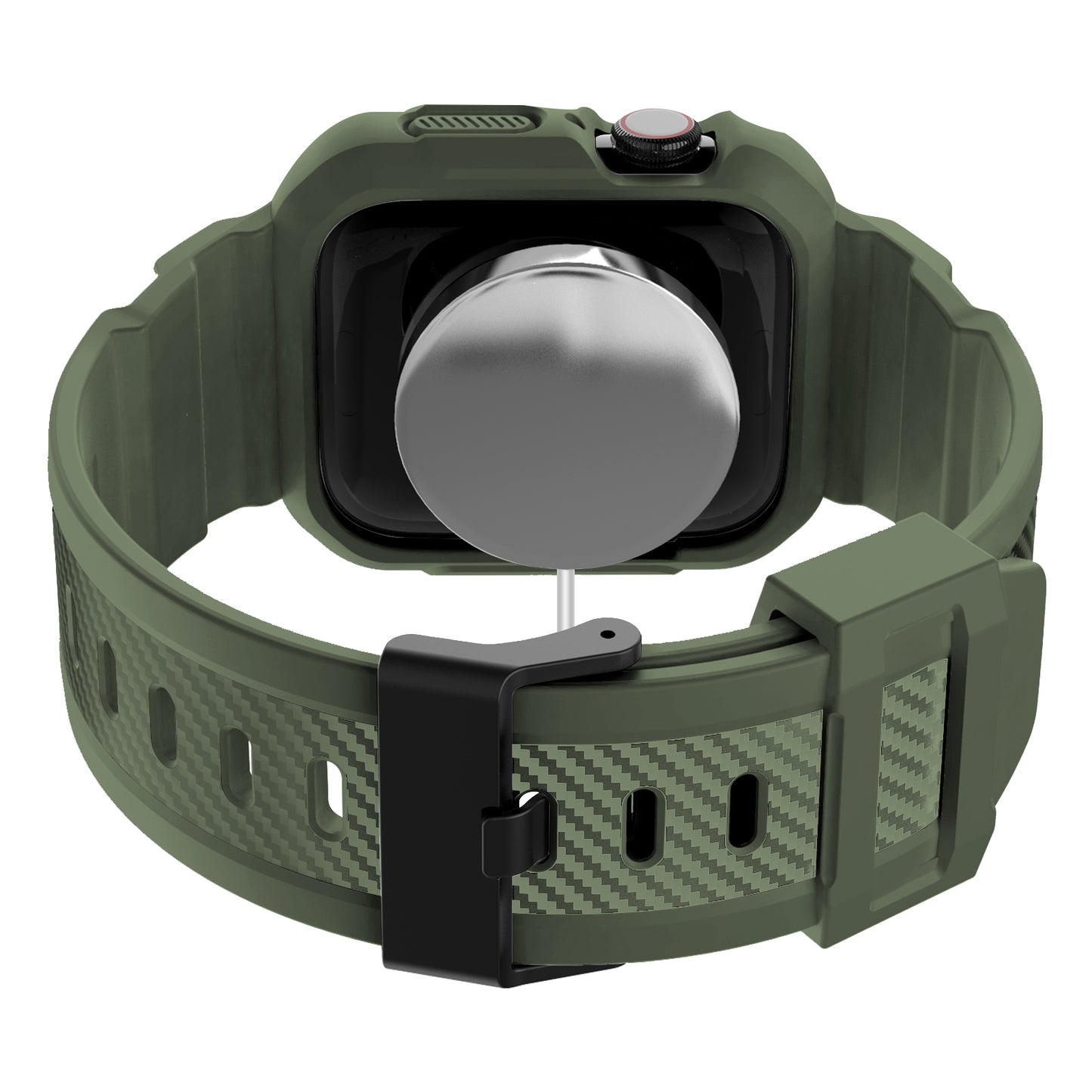 RUGGED CARBON Apple Watch Silikon Armband
