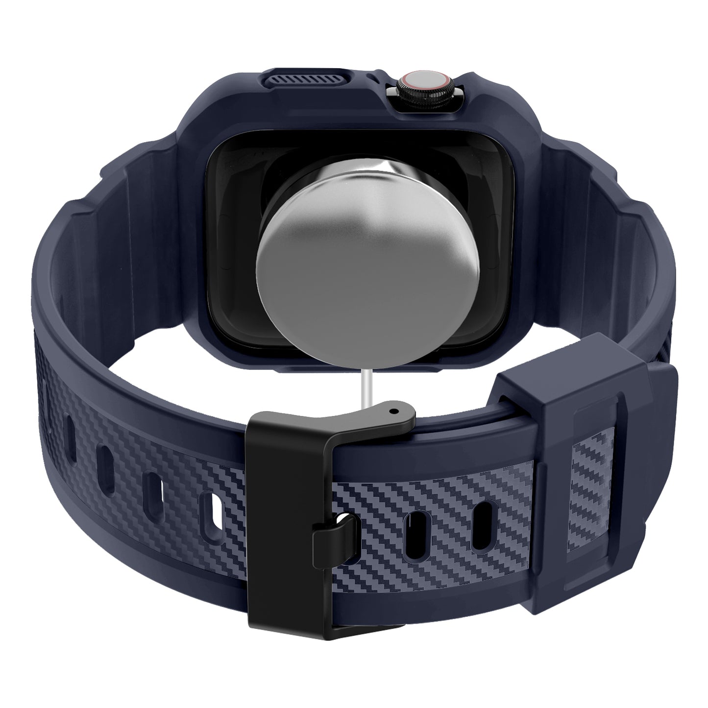 RUGGED CARBON Apple Watch Silikon Armband