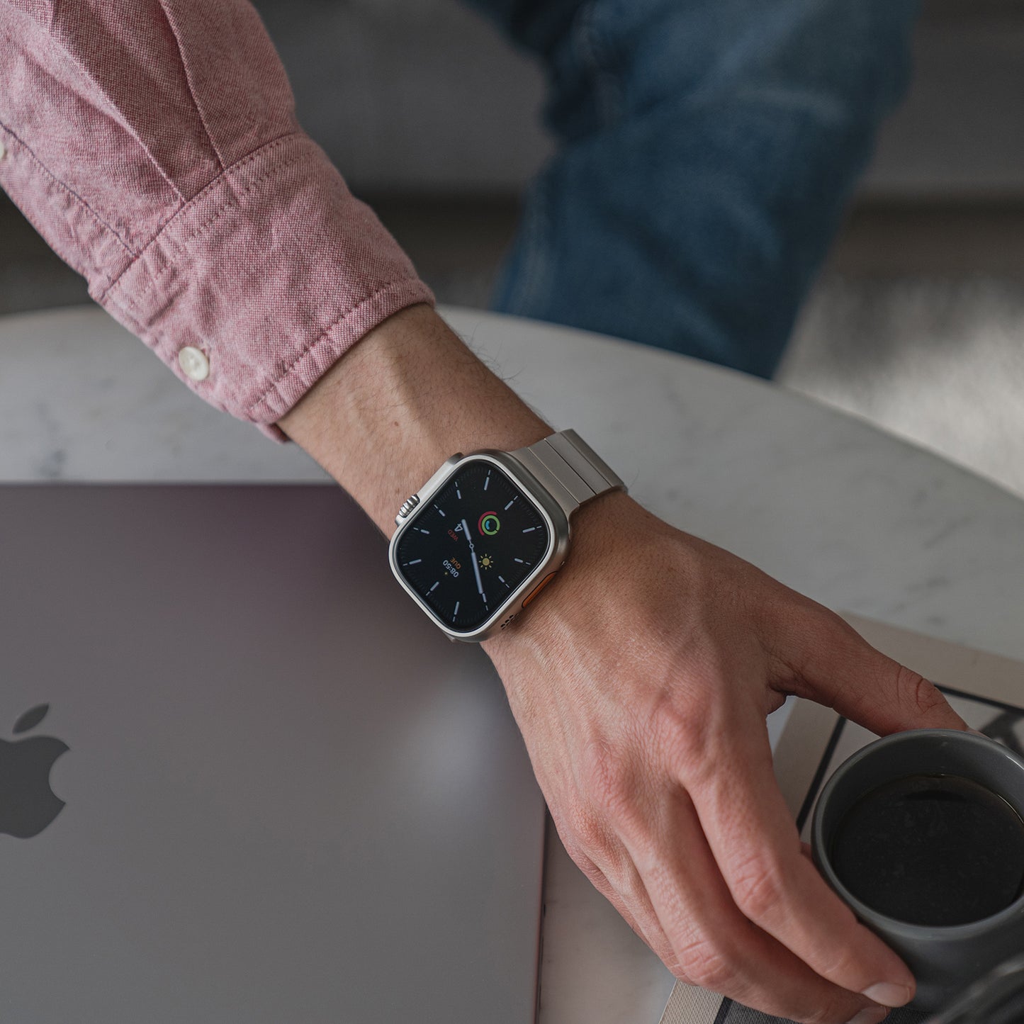 arktisband Apple Watch Ultra magnetisches Edelstahlarmband APOLLO