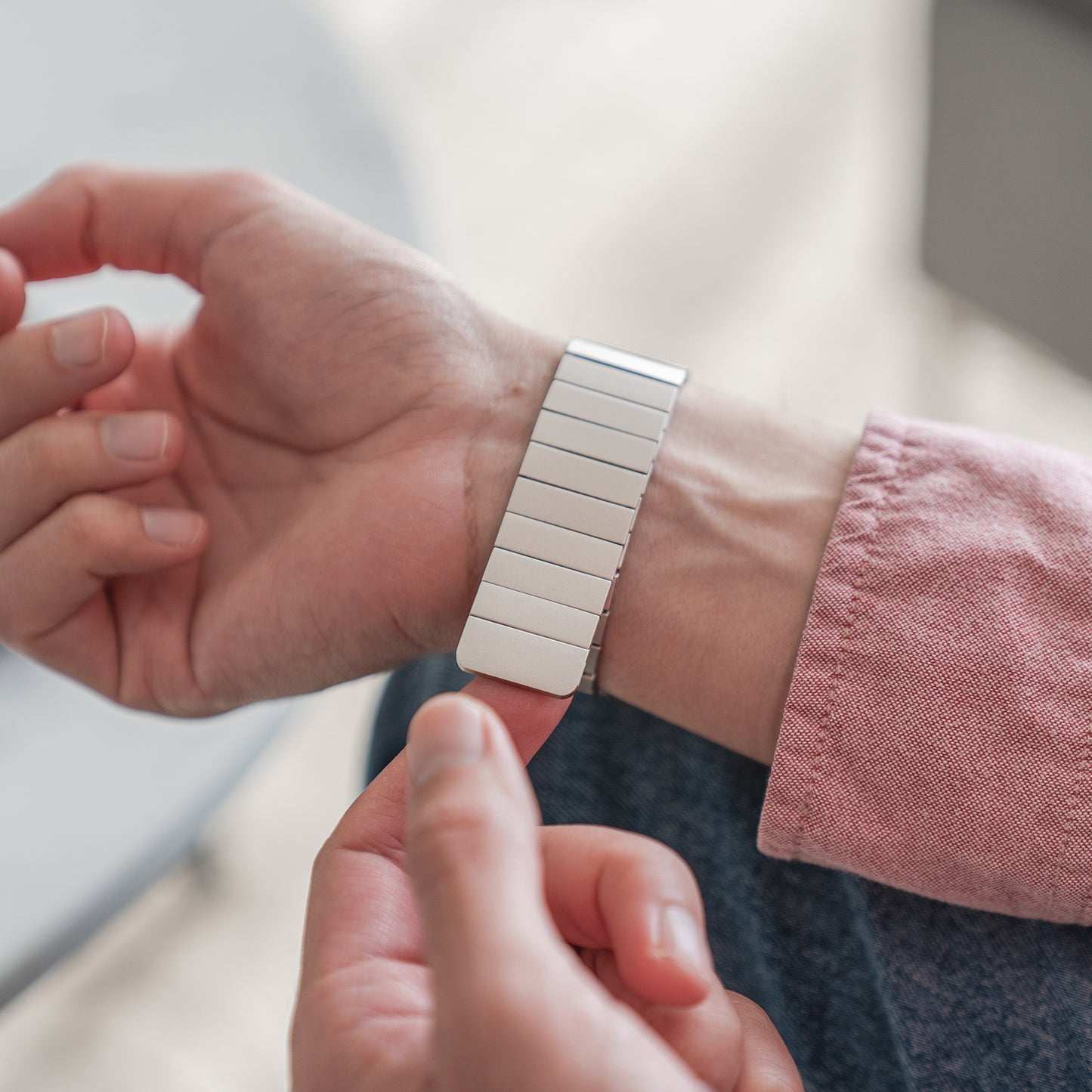 arktisband Apple Watch Ultra magnetisches Edelstahlarmband APOLLO