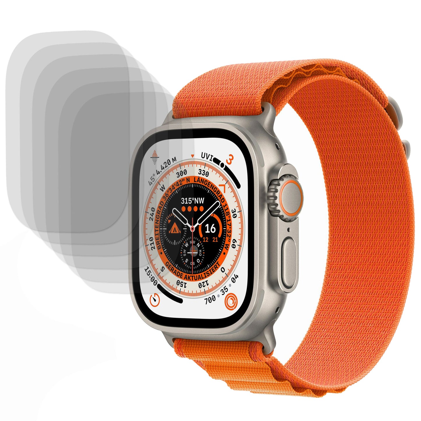 ArktisPRO Apple Watch Full Protection Schutzfolie - 6er Set