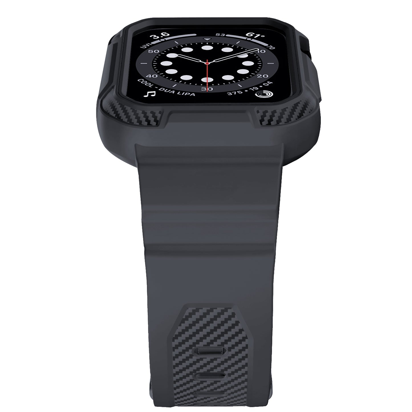 RUGGED CARBON Apple Watch Silikon Armband