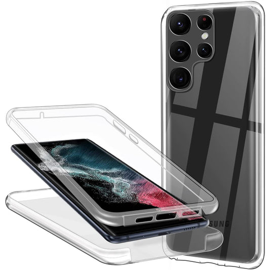ArktisPRO Samsung Galaxy S22 Ultra Handyhülle FULLBODY Case - Klar