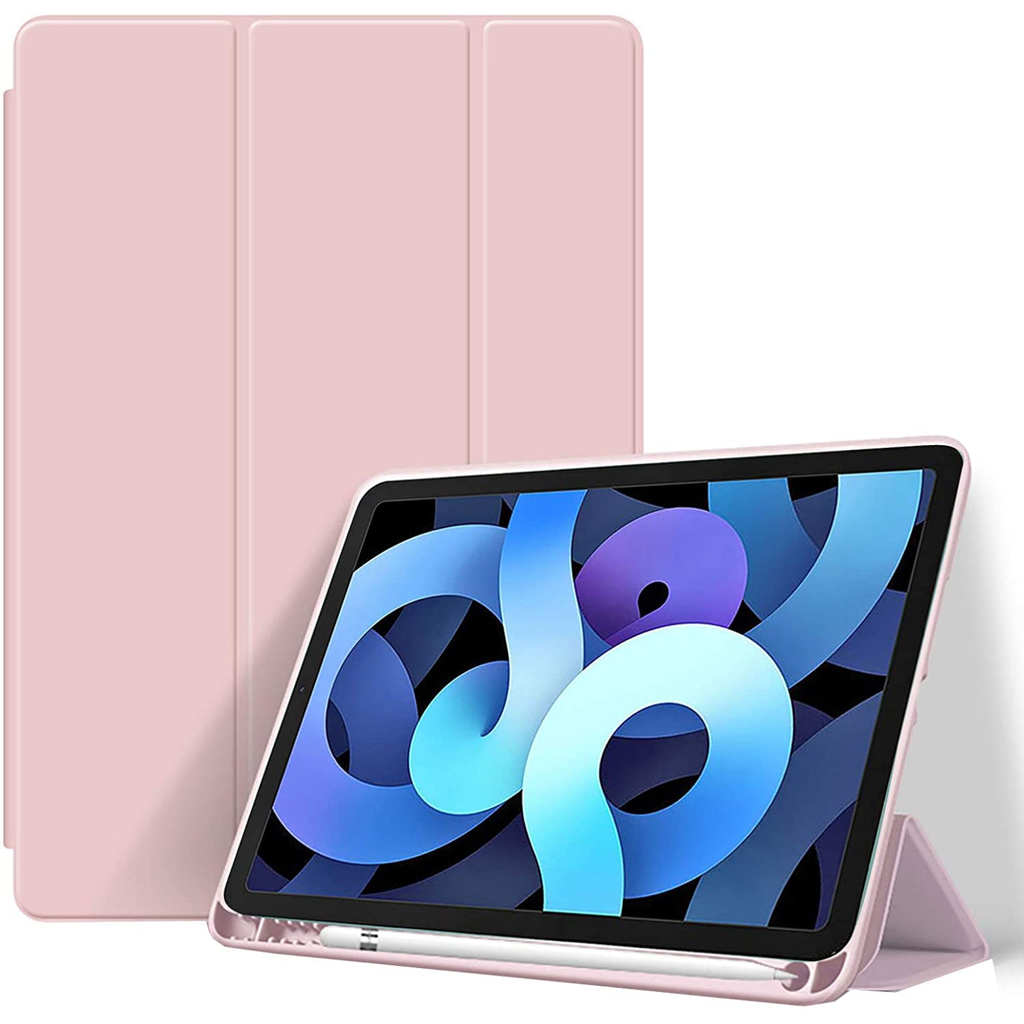 Das ArktisPRO iPad Air 10,9" (2022/2020) Pencil SmartCase verfügt über eine faltbare Abdeckung, passt auf Ihr 9-Zoll-Tablet, zeigt lebendige Designs und ist vollständig mit Apple Pencil kompatibel.