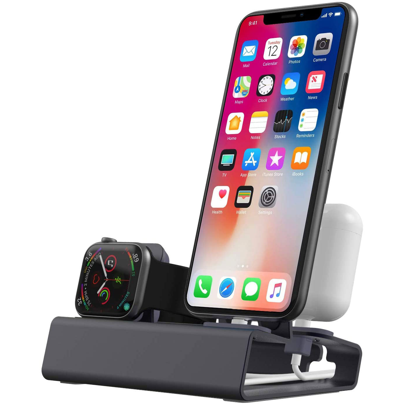 ArktisPRO Aluminium MULTIDOCK für iPhone, Apple Watch & AirPods