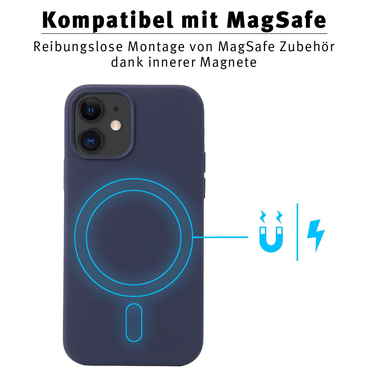 iCEO iPhone 12 Silikon Case mit MagSafe