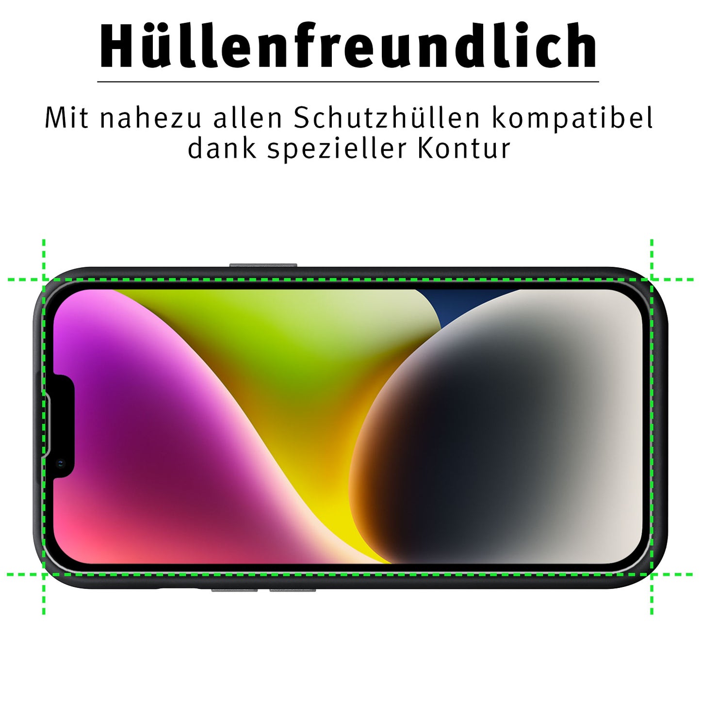 ArktisPRO iPhone 14 Displayschutz GLAS