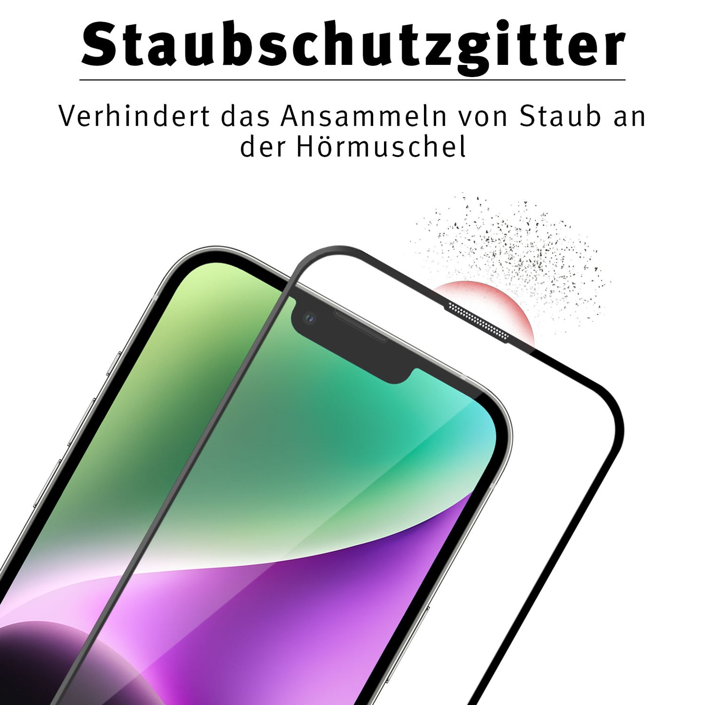 ArktisPRO iPhone 14 FULL COVER Displayschutz GLAS - hüllenfreundlich