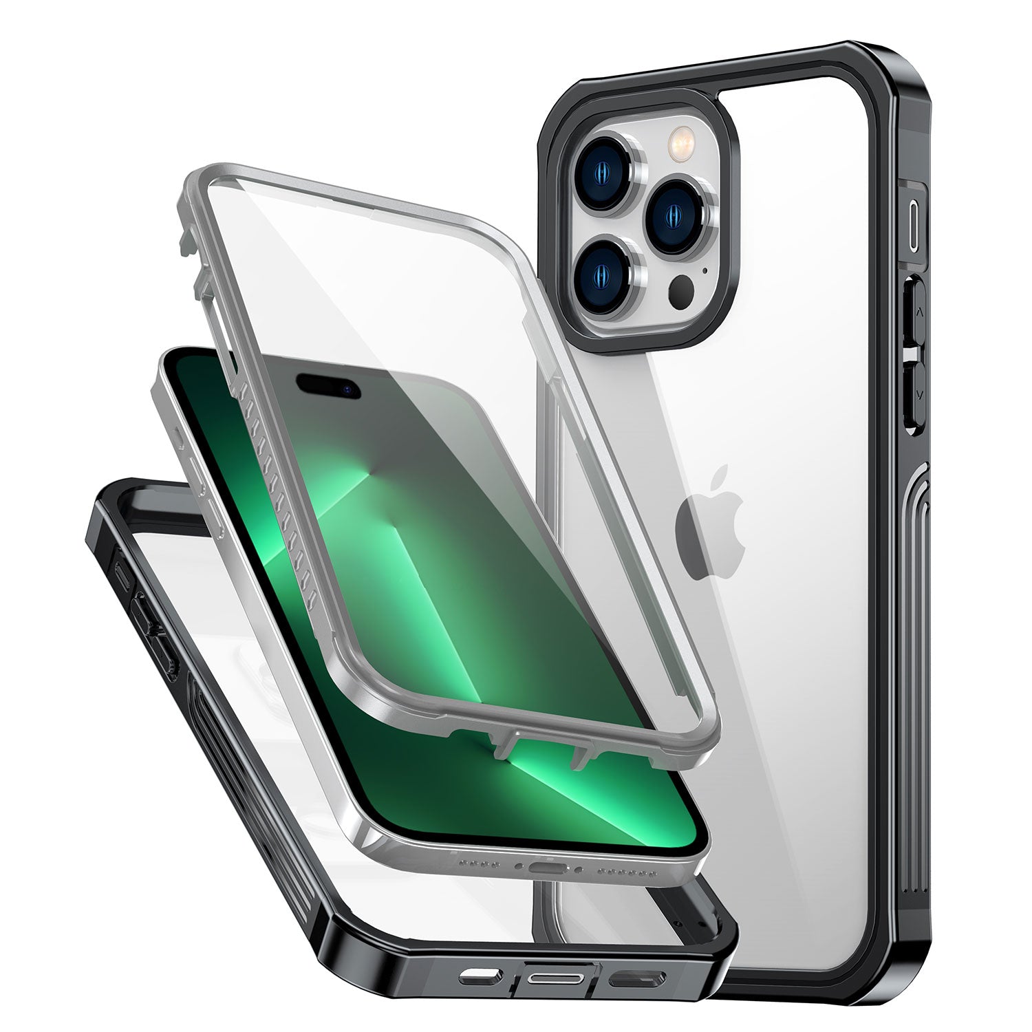 ArktisPRO iPhone 14 Pro 360ULTIMATE Case - Schwarz