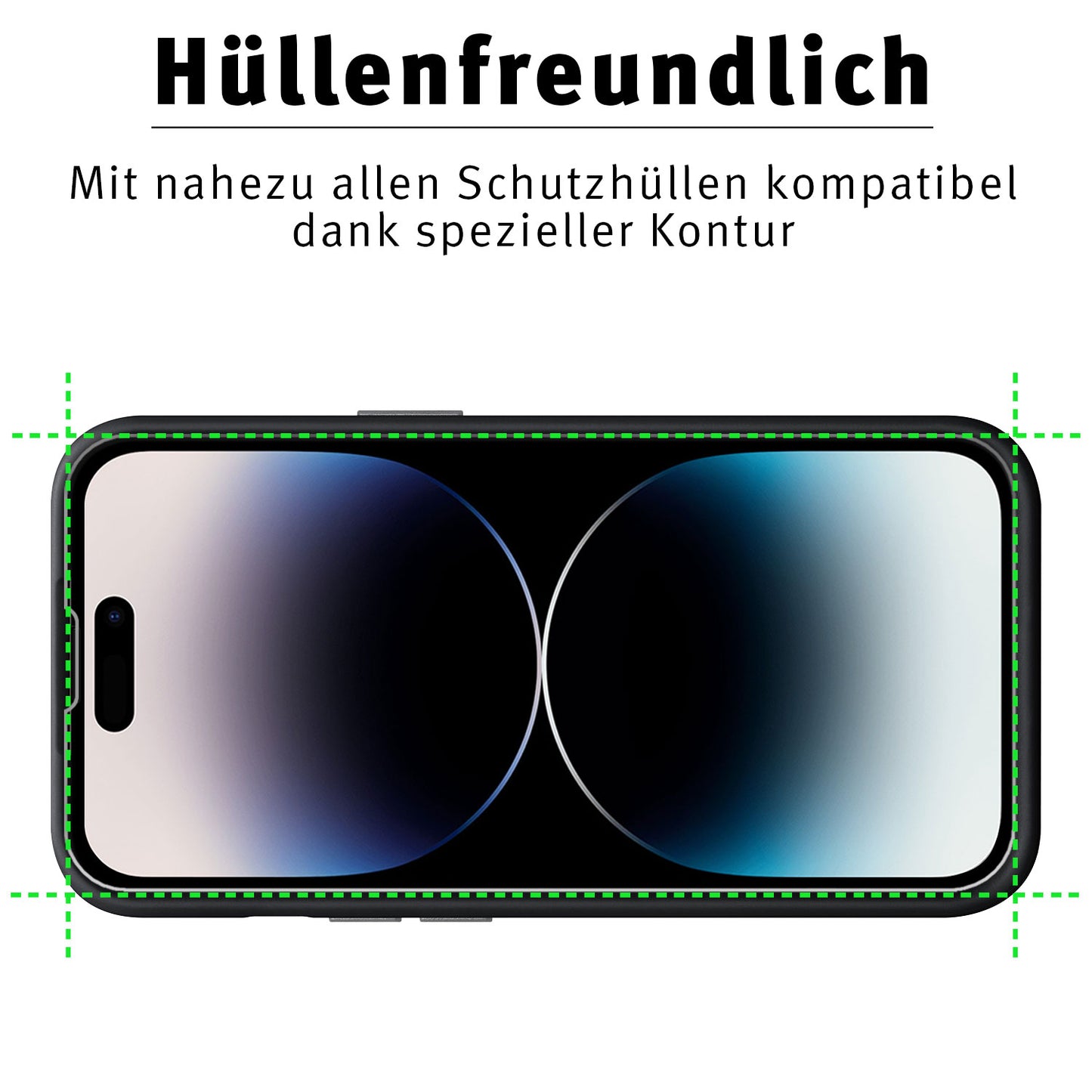 ArktisPRO iPhone 14 Pro Max Displayschutz GLAS - 2er Set