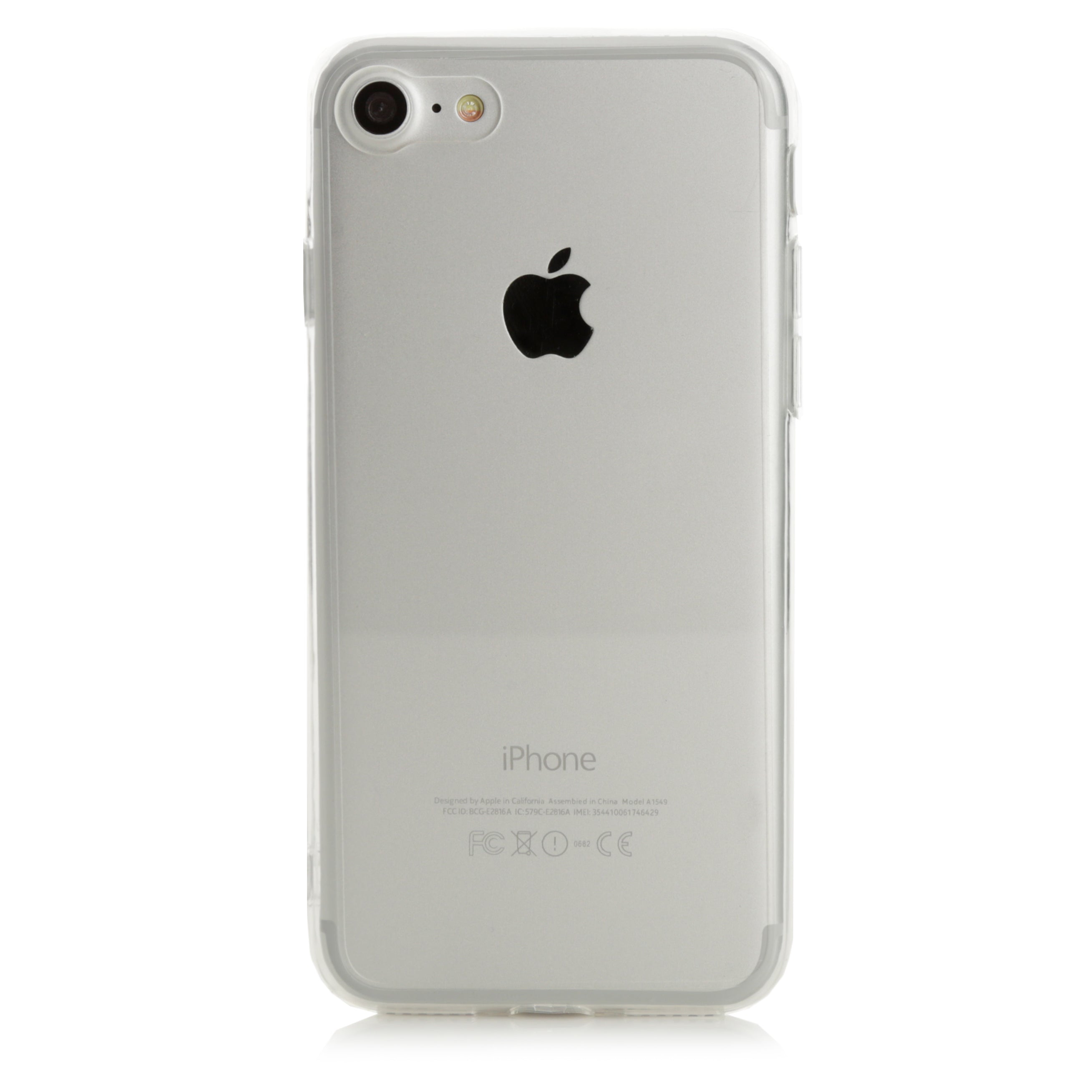 IPhone SE/8/7 Hülle Mit Panzerglas – Transparent, Stoßfest, Blumenmuster