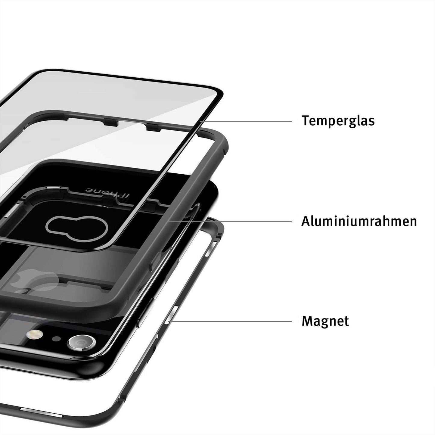 Aviato Magnetic Aluminum Case für iPhone SE (2022/2020)