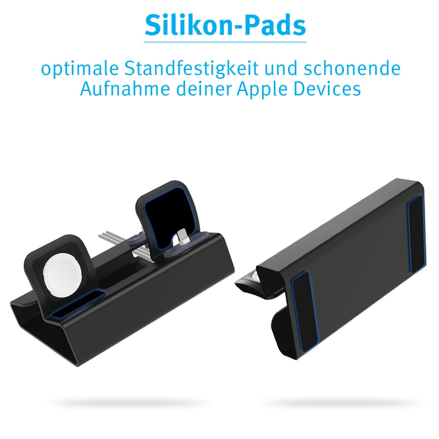 ArktisPRO Aluminium MULTIDOCK für iPhone, Apple Watch & AirPods