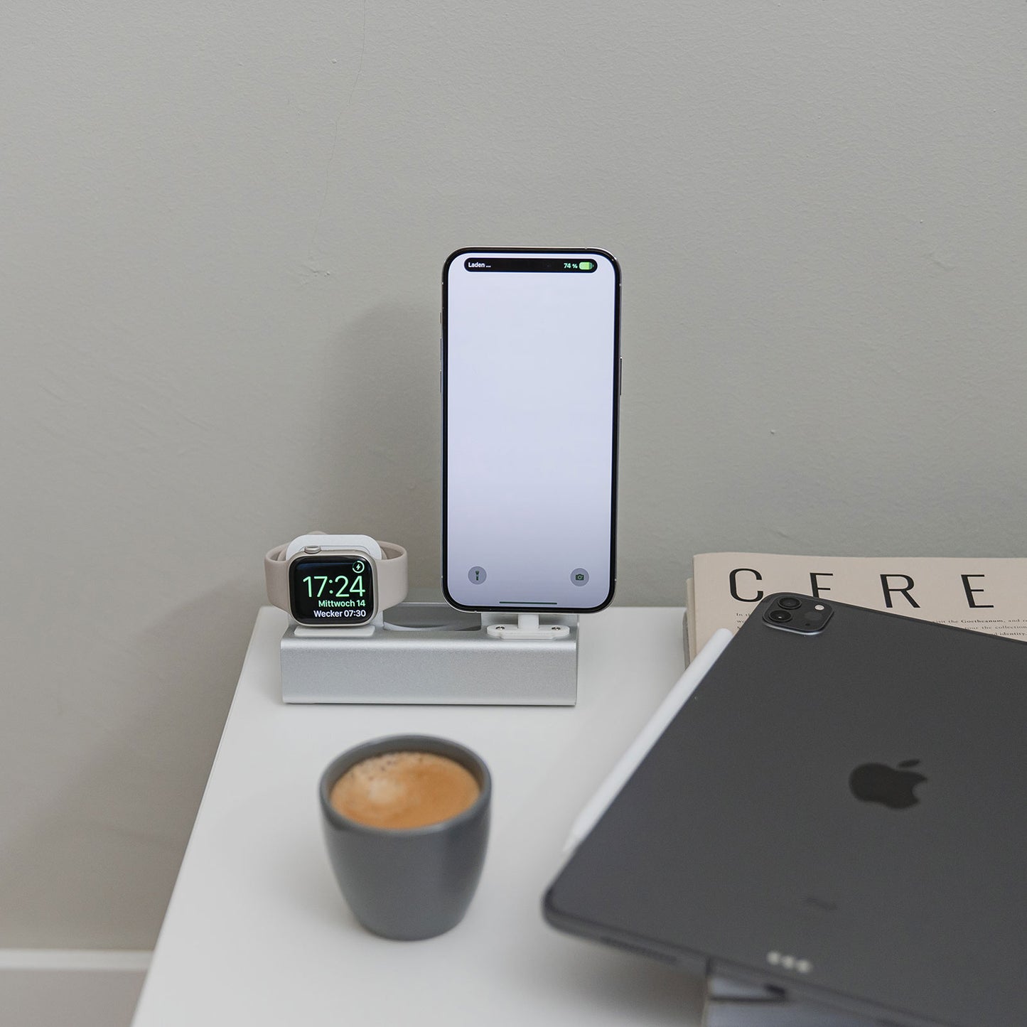 ArktisPRO Aluminium MULTIDOCK für iPhone, Apple Watch & AirPods