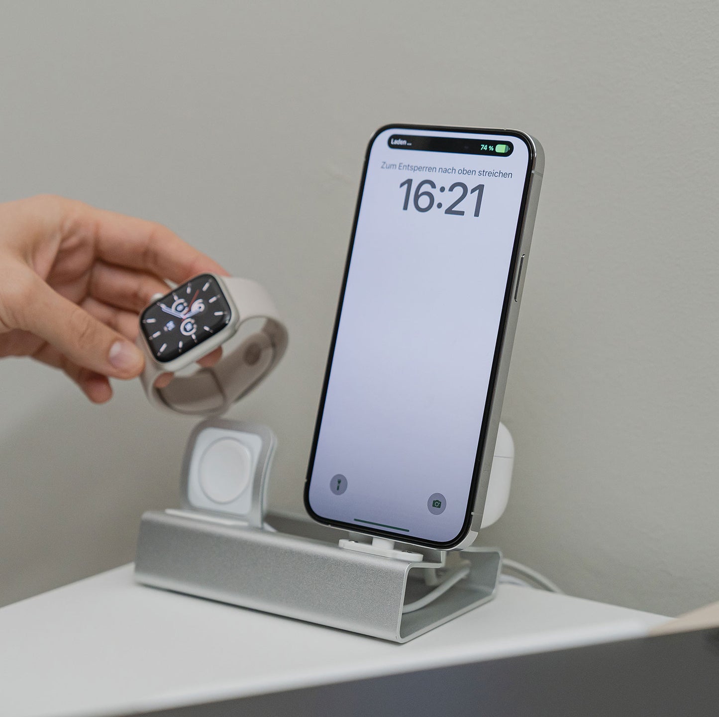 ArktisPRO Aluminium MULTIDOCK für iPhone, Apple Watch & AirPods