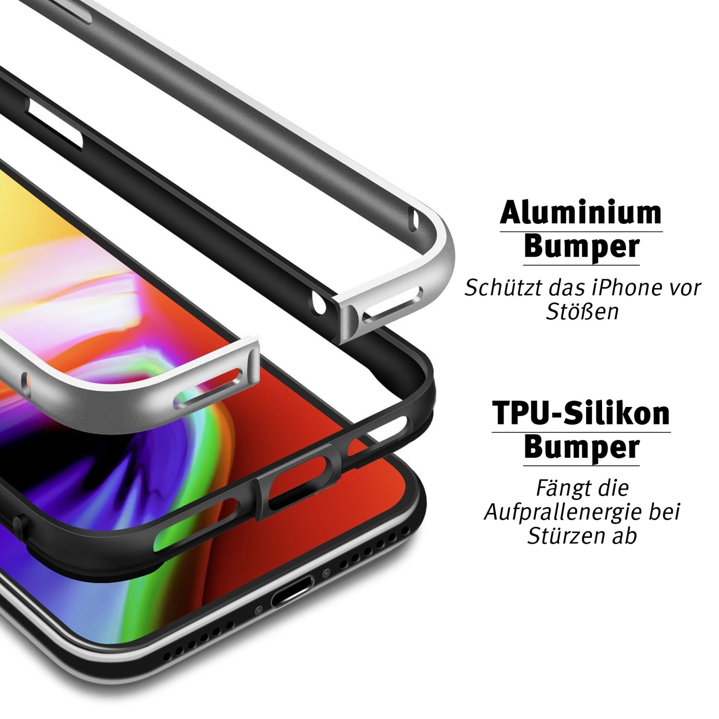 Aviato AirZERO Alu Bumper für iPhone X XS