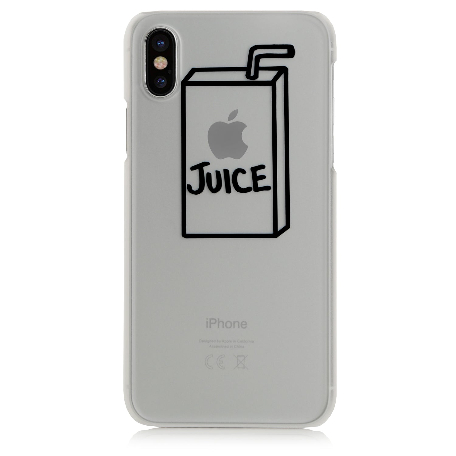 YW&F iPhone X XS LOGO Case - Apple Juice