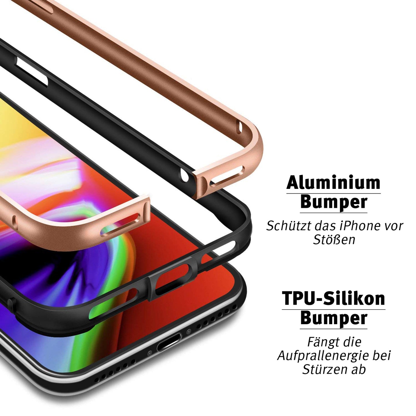 Aviato AirZERO Alu Bumper für iPhone X XS