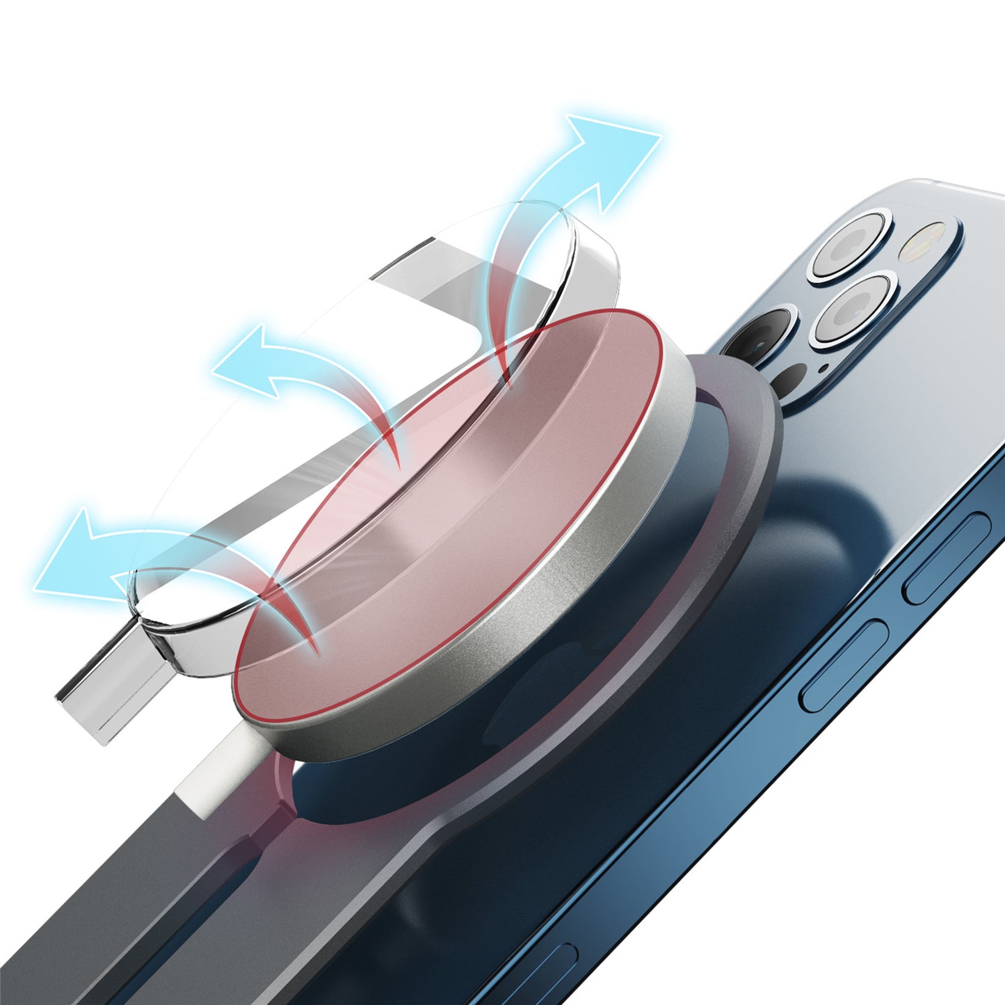 ArktisPRO iPhone Aluminium Ladestation für MagSafe
