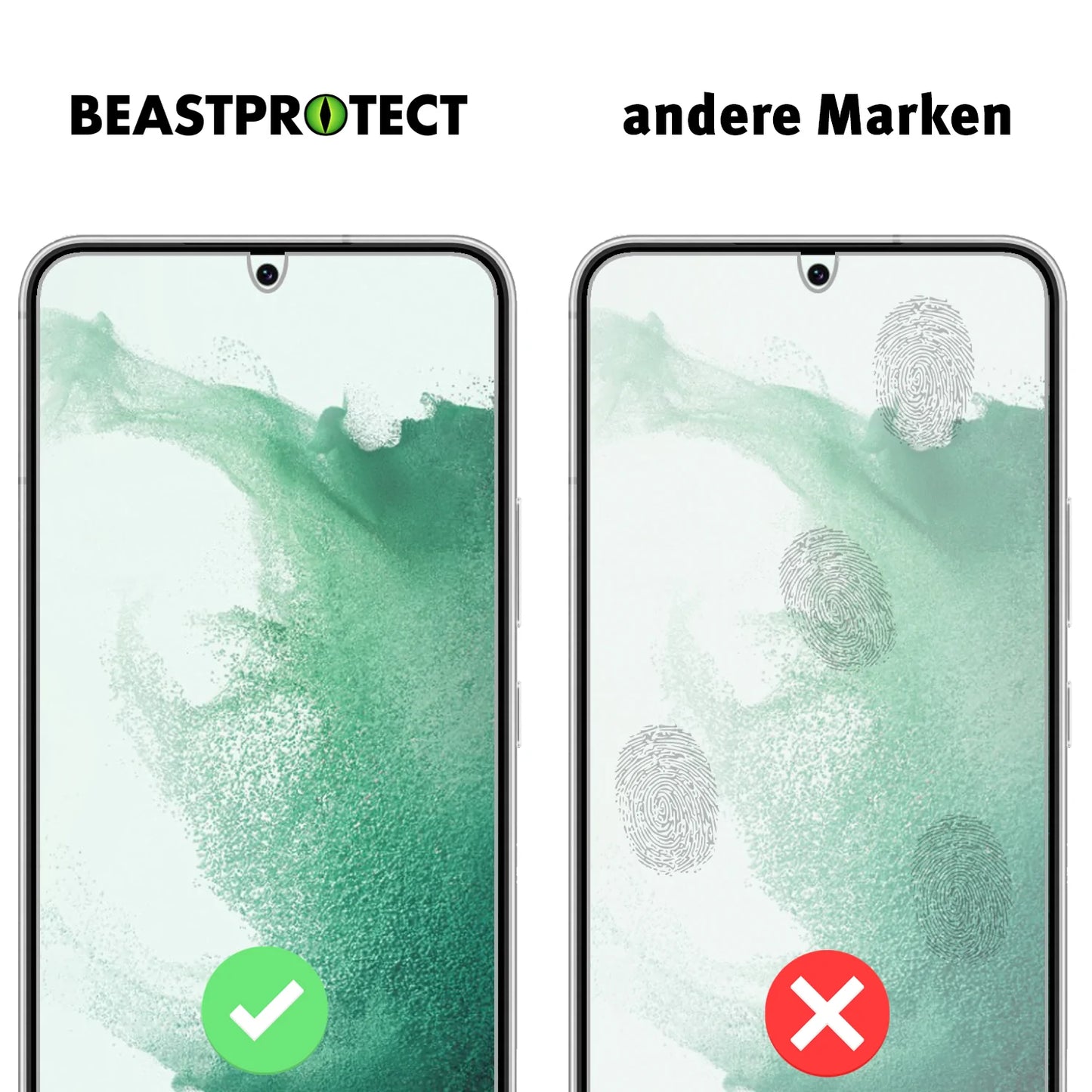 Beastprotect Samsung Galaxy S23 Schutzfolie HYBRID - 2er Set