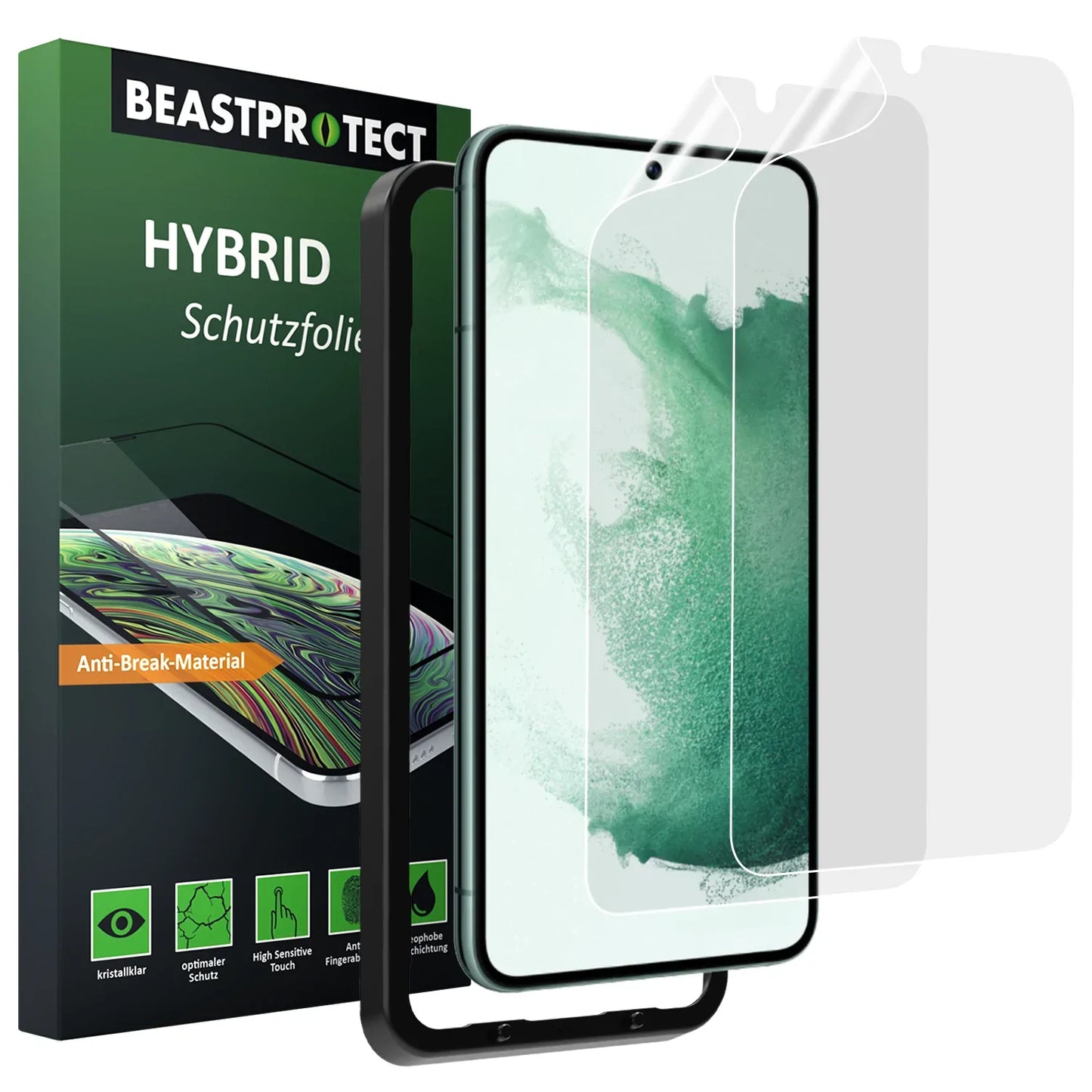 Beastprotect Samsung Galaxy S23 Plus Schutzfolie HYBRID - 2er Set