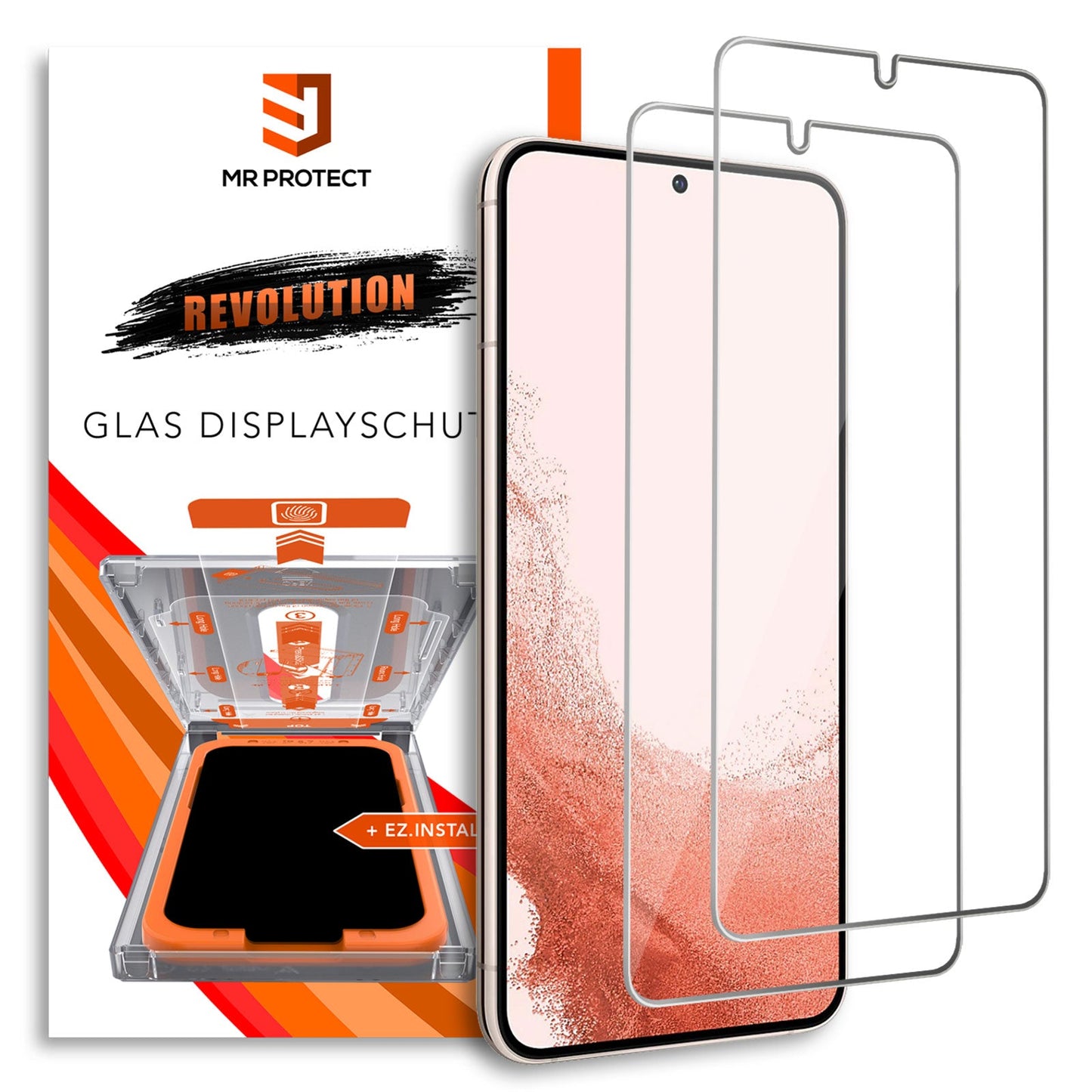 MR PROTECT 2er Set Samsung Galaxy S23 REVOLUTION Glas-Displayschutz