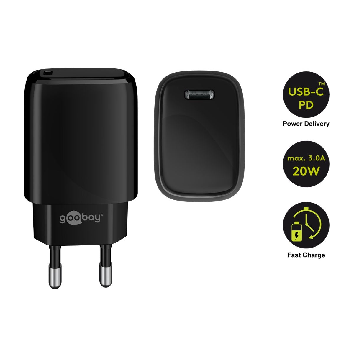 USB-C Netzteil 20 Watt FAST CHARGE 2.0 PD