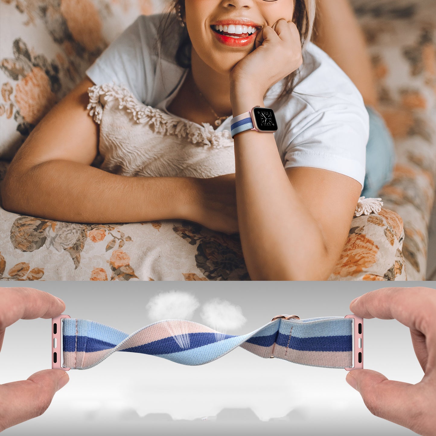 arktisband Apple Watch Nylon Loop Ibiza Collection