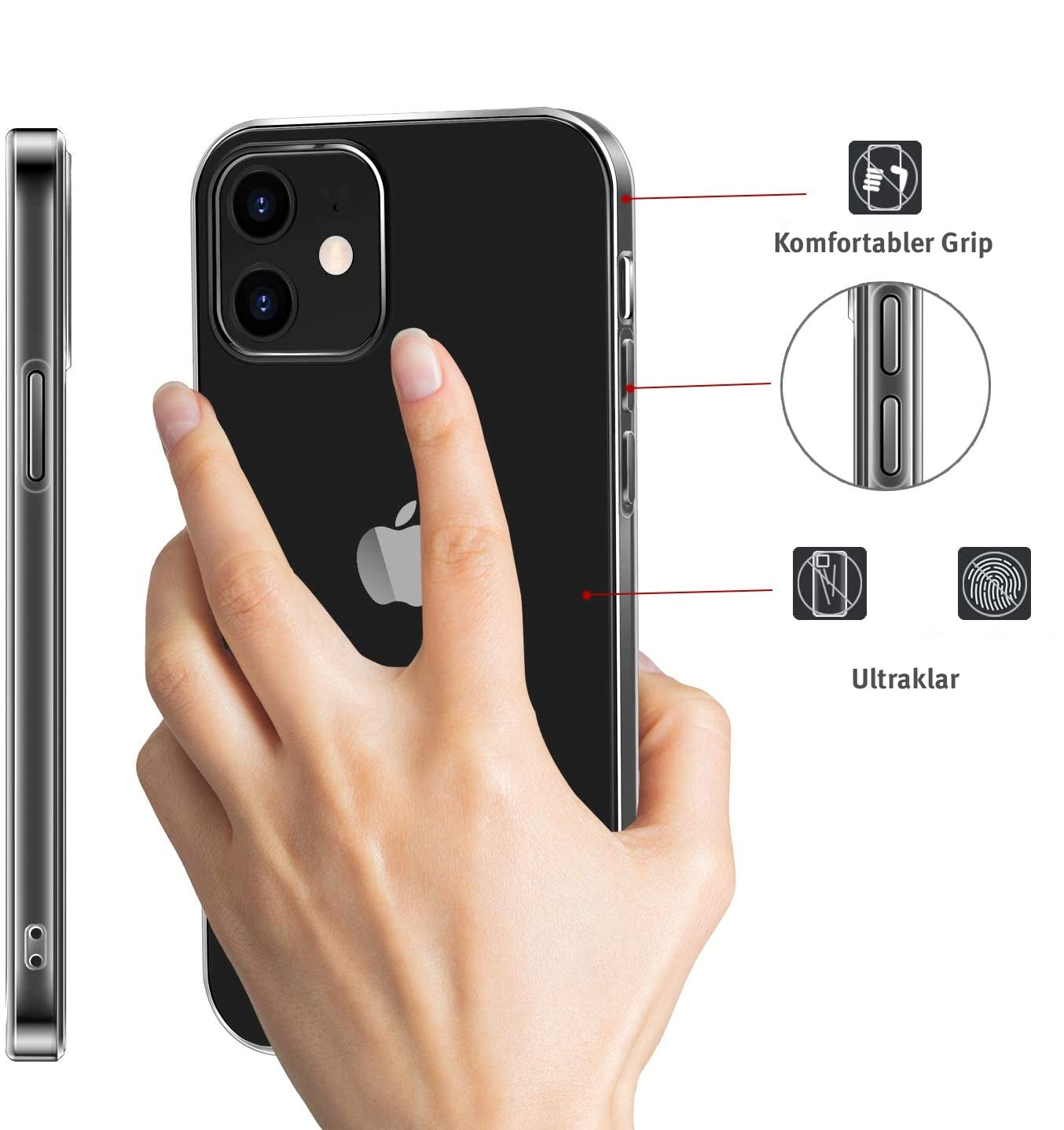 ArktisPRO iPhone 12 mini ZERO Case Ultra Clear