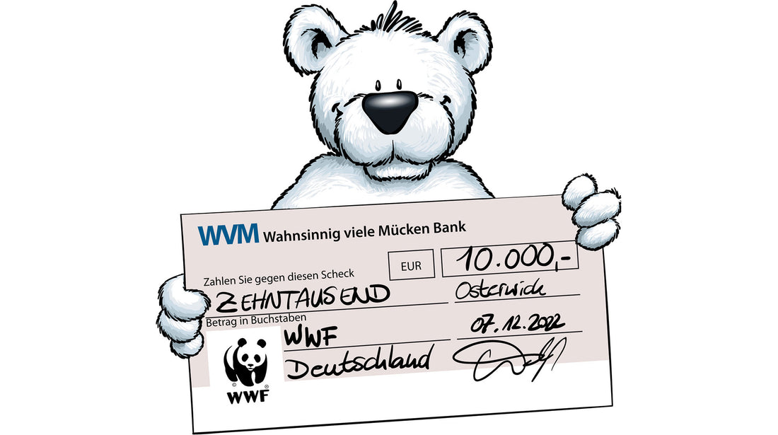 Rettet den Eisbären! 10.000 Euro Spende an den WWF.