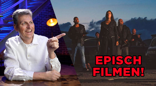 Rainer Wolf zeigt mit dem Finger auf sein Tutorial "Episch filmen"