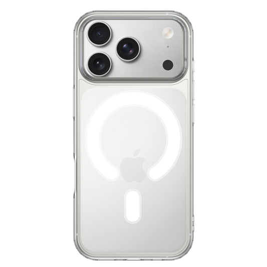 Das arktis iPhone 17 Pro PureCase mit MagSafe von arktis schützt dein iPhone, bleibt durchsichtig, zeigt elegantes Design, Kamera und Magnetanordnung und ist voll MagSafe-kompatibel.