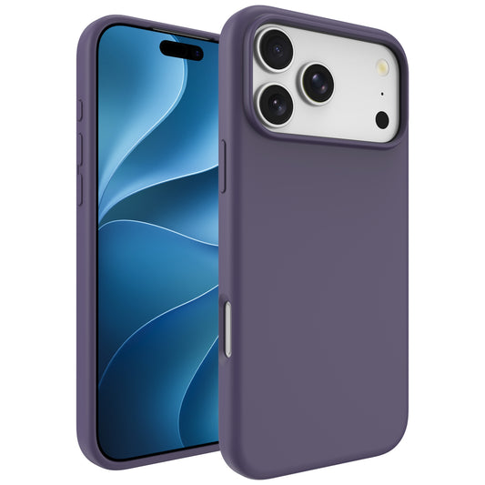 arktis iPhone 18 Pro Max Silikon Case mit MagSafe Nebelviolett