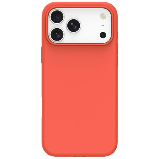 arktis iPhone Silikon Case mit MagSafe in Guavepink, Rückansicht