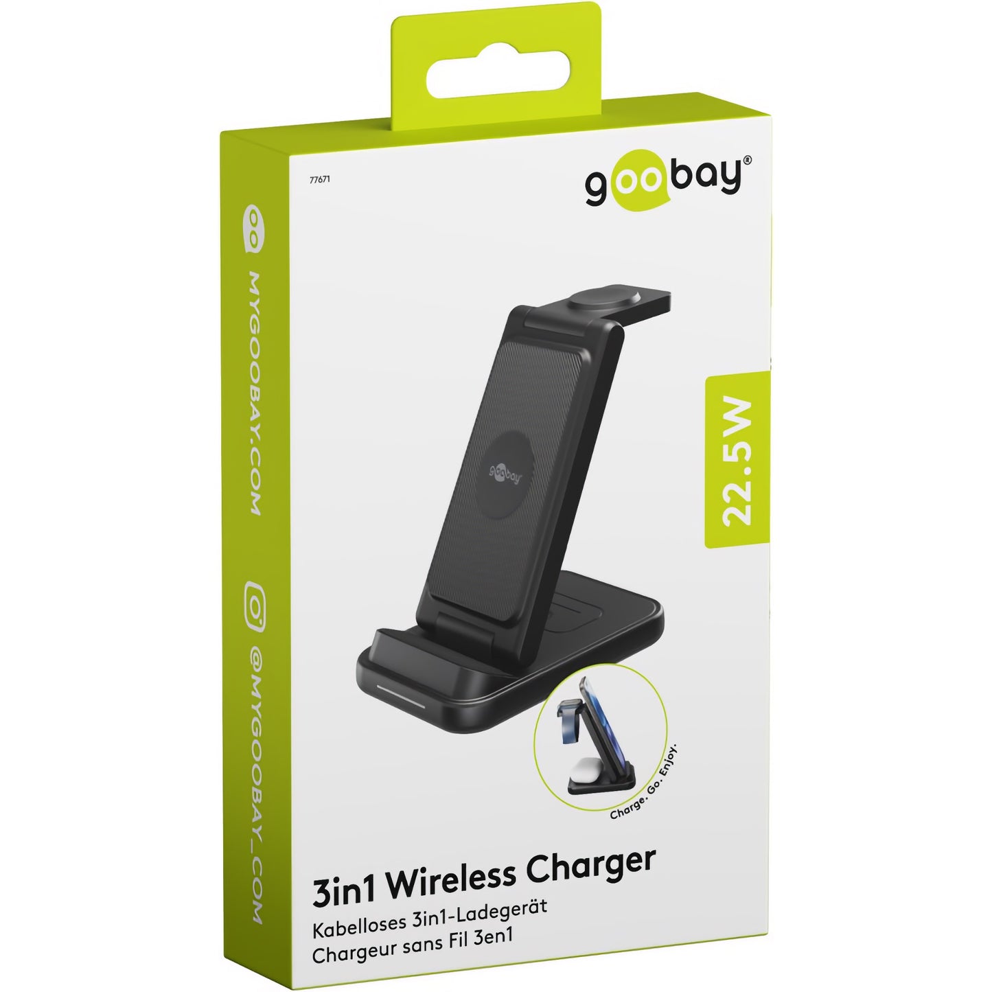 3in1 Ladestation für iPhone, Apple Watch und AirPods 22.5 W