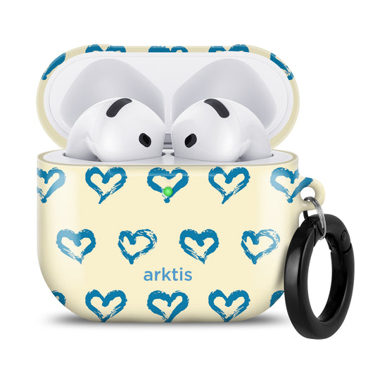 arktis AirPods 4 Hülle - Blue Hearts