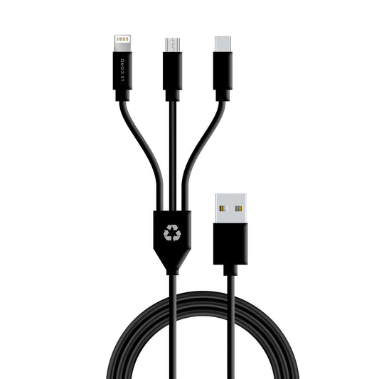3-in-1 auf USB-A Multi Cable MFI zertifiziert