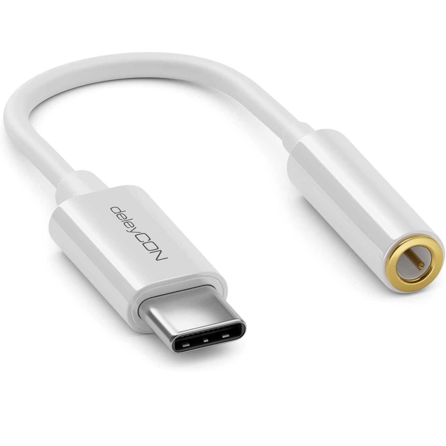 USB-C auf 3,5‑mm-Kopfhöreranschluss Adapter Weiß