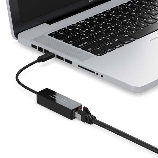 USB-C Gigabit Netzwerk Adapter - 0.20m - schwarz